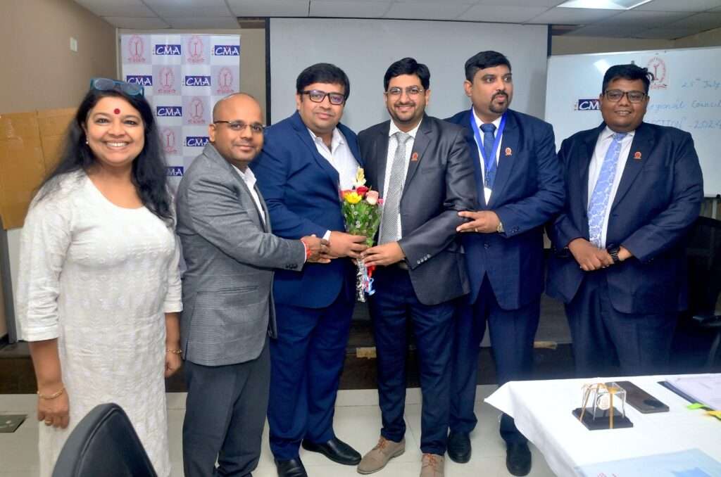 Felicitation of CMA Chaitanya Mohrir, Newly Elected  Treasurer, ICMAI-WIRC