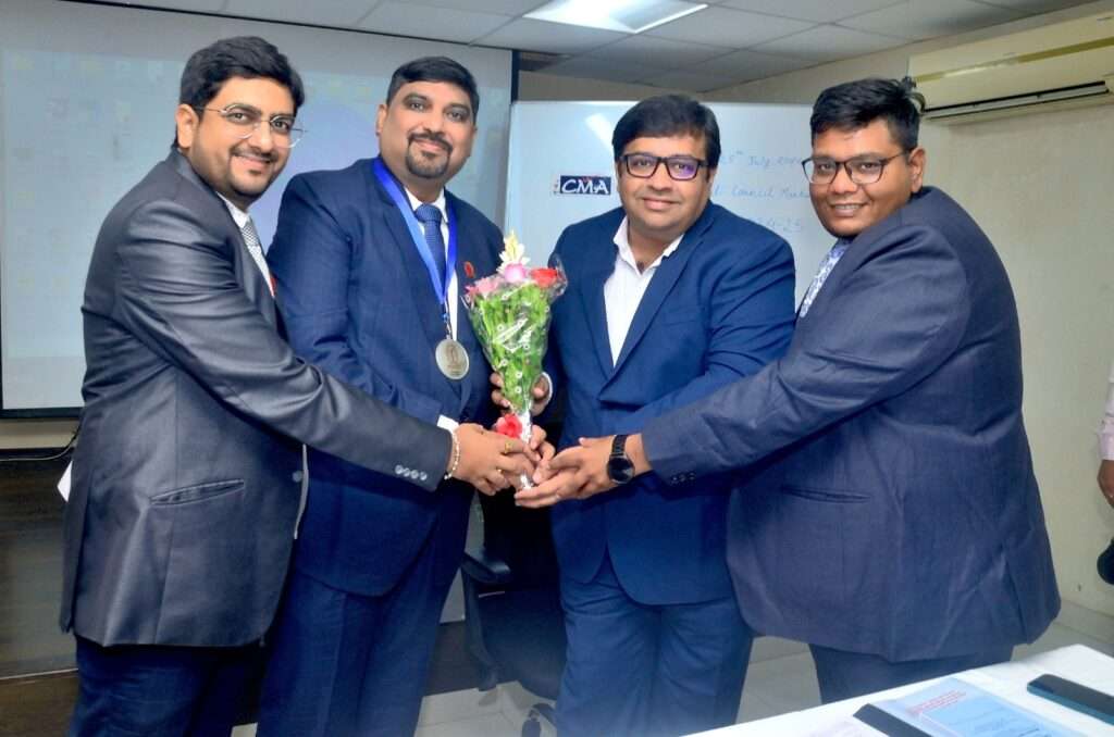 Felicitation of CMA Arindam Goswami, Newly Elected Chairman of ICMAI-WIRC